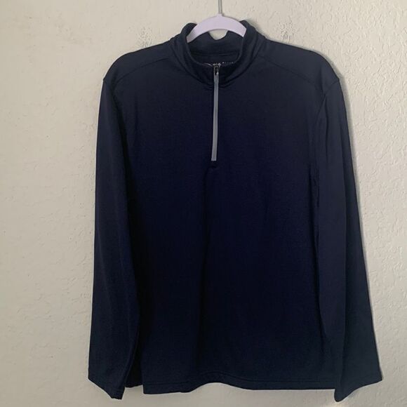 NWT Perry Ellis Sport 50+UPF Quarter Zip Athletic Sweater Pullover Size M - Picture 1 of 9